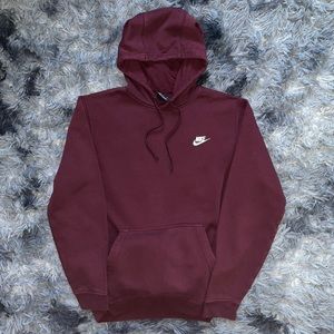 Nike classic hoodie in deep red